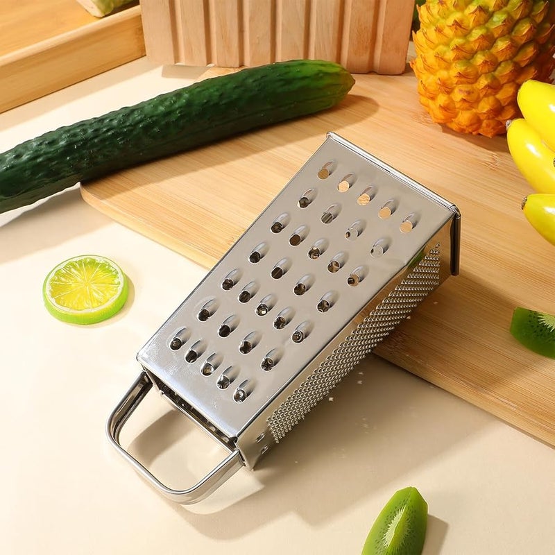 Stainless Steel 8 Inch Kitchen Grater Handheld Vegetable Cheese Shredder Slicer - Image 4